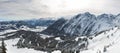 Panorama in Bavarian Alps, Berchtesgadener Land, Germany Royalty Free Stock Photo