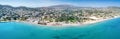 Panorama of the bay and beach of Varkiza