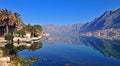 Panorama of the bay of Kotor Royalty Free Stock Photo