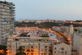 Panorama of bay of La Condamine, Monaco area,