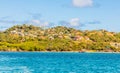 Panorama of the bay, Mayreau island, Saint Vincent and the Grenadines, West Indies, Caribbean