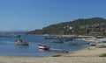 Panorama of the bay near Ouranoupoli, Greece
