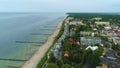 Panorama Beach Baltic Sea Ustronie Morskie Plaza Morze Baltycki Aerial Poland