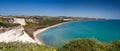 Panorama of the beach at Capo Bianco