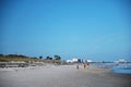 Panorama Beach at the Coast of the Atlantic Ocean, Cocoa Beach, Florida