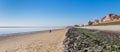 Panorama of the beach and at the Sudstrand in Wilhelmshaven