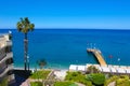 Panorama of beach at Kemer, Antalya, Turkey Royalty Free Stock Photo