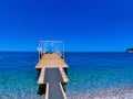 Panorama of beach at Kemer, Antalya, Turkey Royalty Free Stock Photo