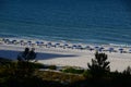 Panorama Beach at the Gulf of Mexico on Marco Island, Florida Royalty Free Stock Photo