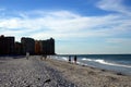 Panorama Beach at the Gulf of Mexico on Marco Island, Florida Royalty Free Stock Photo