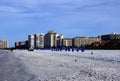 Panorama Beach at the Gulf of Mexico on Marco Island, Florida Royalty Free Stock Photo