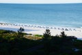 Panorama Beach at the Gulf of Mexico on Marco Island, Florida Royalty Free Stock Photo