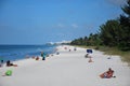 Panorama Beach at the Gulf of Mexico, Naples, Florida Royalty Free Stock Photo