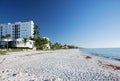 Panorama Beach at the Gulf of Mexico, Naples, Florida Royalty Free Stock Photo