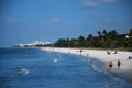 Panorama Beach at the Gulf of Mexico, Naples, Florida Royalty Free Stock Photo