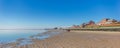 Panorama of the beach at the Jadebusen bay in Wilhelmshaven