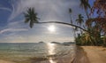 Panorama of beach of Koh Mak Royalty Free Stock Photo