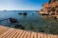 Panorama of the beach at reef,