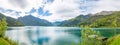 Panorama beach sea view in Ireland ocean coast Royalty Free Stock Photo