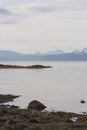 Panorama on the beaches of Tromso Royalty Free Stock Photo