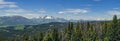 Panorama of Beartooth Mountains from Overlook Royalty Free Stock Photo