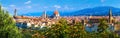 Panorama of beautiful, amazing and old city Florence, Italy Royalty Free Stock Photo