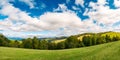 Panorama of beautiful autumn countryside