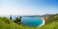 Panorama beautiful beach Jaz in Montenegro Royalty Free Stock Photo