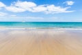 Panorama of beautiful beach and tropical sea of Lanzarote. Canaries Royalty Free Stock Photo