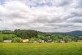 Beautiful german village in a valley Royalty Free Stock Photo