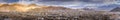 Panorama of the beautiful Leh city on surround mountains background, Ladakh India Tibet Royalty Free Stock Photo