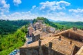 Panorama of the beautiful medieval town of Bomarzo