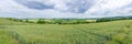 Panorama beautiful rolling Limburg landscape Royalty Free Stock Photo