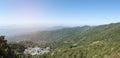 Panorama of beautiful scene, mountain view and Doi Pui Mong hill tribe village, chiang mai, thailand Royalty Free Stock Photo