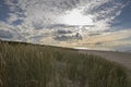 Panorama of the beautiful scenic view of storm Baltic sea