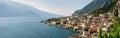 Panorama of beautiful village Limone sul Garda, Italy