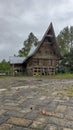 panorama of beauty and customs in a village as well as natural green forests and lakes that are fresh for the eyes Royalty Free Stock Photo