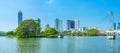 Panorama of Beira lake in Colombo