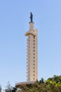 Bell tower and Virgin Mary statue in Our Lady of the Bekaa church, Zahle, Lebanon