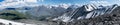 A panorama of the Belukha mountain and the Akkem lake from the Kuzuyak pass