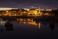 Panorama of Benodet at sunrise Royalty Free Stock Photo