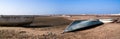 Panorama of Berbera port and beach with boats Somalia Royalty Free Stock Photo