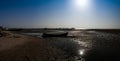 Panorama of Berbera port and beach with boats Somalia Royalty Free Stock Photo