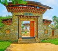 Panorama of Bhutan garden gate, Rajapruek park, Chiang Mai, Thailand