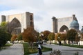 Panorama of Bibi-Khanym Mosque in Samarkand, Uzbekistan