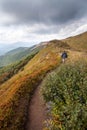 Panorama of the Bieszczady Mountains Royalty Free Stock Photo
