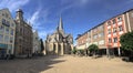 Panorama from the big market square with the Willibrordi cathedral Royalty Free Stock Photo