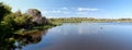 Panorama of Big Swamp Bunbury west Australia Royalty Free Stock Photo