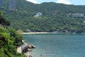 Hong Kong Landscapes of parks, embankments, seaside bay. Royalty Free Stock Photo