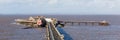 Panorama of Birnbeck Pier Weston-super-Mare Somerset England UK Royalty Free Stock Photo